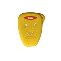 Yellow Silicone Rubber Keyless Entry Remote Key Fob Case Skin Cover Protector fit for 2006 2007 MITSUBISHI Raider