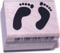 Stamps by Impression ST 0115 Feet Rubber Stamp, Small