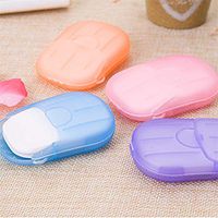 FANMU Mini Disinfecting Soap Paper/Foaming Small Soap, Scented Slice, Scented Slice, Hand Washing/Bath, 20pcs/Box