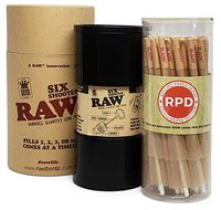RAW Six Shooter Cone Filler with 50 RAW Classic King Size Cones