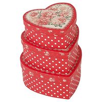 EG Homewares 3 Piece Gift Set Storage Boxes Stackable Lidded Vintage Retro Present Baby Box Ring