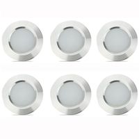 12V Recessed Light for RV Camper Van Trailer - 3W Neutral 4000K 270 Lumen Low Voltage (6 Pack)