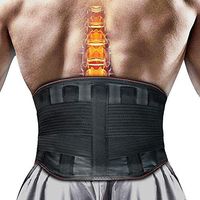 Lower Back Brace Lumbar Posture Corrector - Support Belt with Removable Aluminum Plate Breathable and Stretchable Waist Compression Wrap for Relief Waist Pains, Spasm, Sprain, Herniated Disc