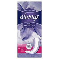 Always discreet Liners for Bladder Leaks Extra Protection 30 ea (Pack of 12)