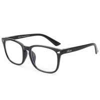 Livhò Blue Light Blocking Computer Glasses,Tablet/Gaming/TV/Phones Glasses for Women Men,Anti Eyestrain Filter UV Glare & Reduce Headache Eyewear Fake Glasses LI8056 (Spring Hinge Light Black)