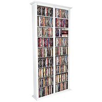 Venture Horizon Media Storage Tower- Tall Double White