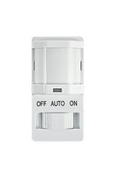 Intermatic iOS-DSIF-WH Decorator PIR Occupancy Sensor with Slide On/Off Button