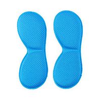 4 Pairs Heel Cushions Padded Heel Grips Care Heel Liners for Ladies Bright Blue