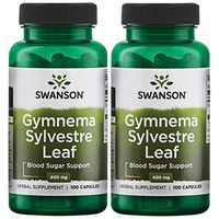 Swanson Gymnema Sylvestre Leaf 400 mg 100 Caps 2 Pack