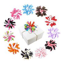 HipGirl Ribbon Pull Bows for Gifts, Gift Pull Bows - Red,Green,Gold,Silver,Pink,Blue,Gift Bows for Christmas Presents, Birthday Presents, Party Favors (12ct 2.5" Ribbon Korker Pull Bows)
