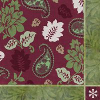 Cocktail Size Napkin, 5"x5", Pack of 20, Cabin Christmas