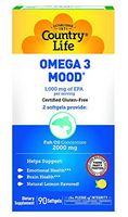 Country Life - Omega 3 Mood, with EPA and Fish Oil Concentrate - 90 Softgels
