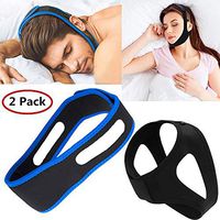 Anti Snoring Chin Strap 2 Pack Natural Stop Snoring Solution Jaw Strap Devices Sleep Snore Reducing Aids for Men and Women