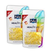 Pufai Cigarette Filters 8mm Standart Size Tar Filter 600 Piece 2 Packs
