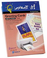 Invent It! Half Fold Matte Finish Greeting Cards