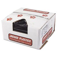 JAG R3339H Repro Low-Density Can Liners, 33 x 39, Black, 150/Carton