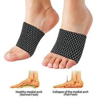 Arch Support Sleeves-Arch Compression Sleeves-Best Plantar Fasciitis Support Brace - for High Arches, Flat Feet, Heel Spurs or Foot Pain for Everyday Use with Arch Support