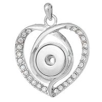 Charm Crystal Alloy Pendant Snap Chunk Button Fit For Noosa Necklace NSDZ14 Prom Beautiful For gift Lovely Cheap Elegant Women Aesthetic Fashionable Womens