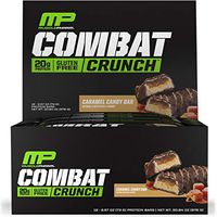 Muscle Pharm Combat Crunch 12 Bars Caramel Candy Bar, 1.95 Pound