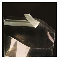 5 1/4in. X 7 1/4in. Flat Cellophane Bags with Adhesive Closure - pack of 100