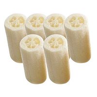 super1798 6Pcs Natural Luffa Loofa Bath Body Shower Sponge Kitchen Cleaing Scrubber