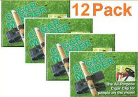 12 Pack ProActive Cigar Minder Cigar Clip - Black