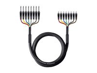 Monoprice 8-Channel 1/4 Inch TS Male to RCA Male Snake 26AWG Cable C/d - 6 Meter (20 Feet) With 8 Balanced Mono/Unbalanced Stereo Lines