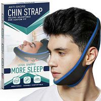 Snore Stopper Chin Strap for Snoring Solution - Silent Snore Sleep Apnea Relief Device - Advanced Anti snoring CPAP Chin Straps for Men & Women Design by ZeroSnore