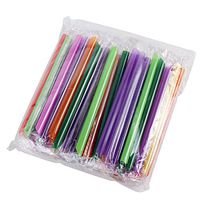 Izasky Jumbo Smoothy Straws Bulk 50 Pcs Size Long 7 Inch Wide 0.4 Inch Plastic - Smoothie Drinking Bubble Tea Slush Shakes And Iced Beverages Cocktail Fun Funny Party Bpa Free