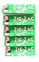 5 Packets Zig Zag Green (Cut Corners) Cigarette - Tobacco Rolling Papers