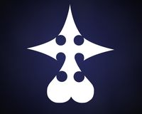 KINGDOM HEARTS VIDEO GAME SOLID NOBODY LOGO VINYL STICKERS SYMBOL 5.5" DECORATIVE DIE CUT DECAL FOR CARS TABLETS LAPTOPS SKATEBOARD - WHITE