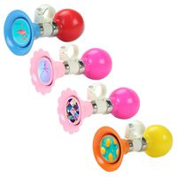 QIELIZI Kids Bike Horn Bell,Bicycle Metal Squeeze Horn Bike Accessories Handlebar Ring Horn for Girls or Boys (4-Web Sensation)