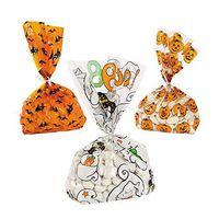 36 pc HALLOWEEN Cellophane goody bag assortment