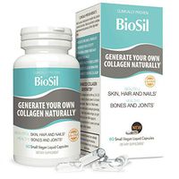 BioSil Liquid Capsules by Natural Factors, Vegan Collagen Generator, Non-GMO, 60 Capsules (60 Servings)