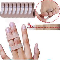 Mcvcoyh Finger Splints Wraps for Trigger, Mallet Finger Brace, Finger Knuckle Immobilization/Broken Toe Wraps - 8 Pack