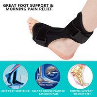 Compression Plantar Fasciitis Night Splint - Adjustable Splints or Achilles Tendon Dorsal Foot Stretching Support Best for Achilles Tendonitis Drop Foot -Men & Women