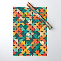 Society6 Wrapping Paper, Pack of 5, Lucky Clover by Picomodi
