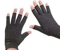 EDTara Arthritis Compression Gloves High Elasticity Half-finger Gloves Relieve Pain from Rheumatism Reliver Arthritis Mittens Medical Auxiliary(1 Pair)