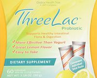 Threelac Original Natural Probiotic Candida Relief Formula 3Lac 60 Servings by Global Health Trax
