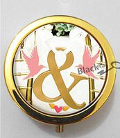 BlackKey Ampersand Sign 3-Compartment Decorative Pocket Gift Box Case Organizer for Pill, Color 2 -1463