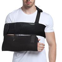 NACHEN Breathable Forearm Fracture Fixation Brace Adult Arm Fixed Shoulder Dislocation Protection Support,Black3,L
