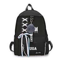 Bosunshine BTS Love Yourself V Suga Jin Jimin Jung Kook Casual Backpack Daypack Laptop Bag College Bag Book Bag School Bag (H11)