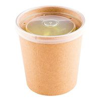 200-CT Disposable Clear Lid for 16-OZ Bio Soup Container - Environment-Friendly Recyclable Plastic Lid - Restaurantware