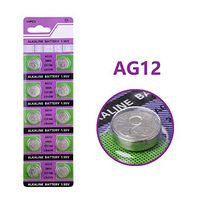 Cotchear 10pcs/Pack AG12 Coin Battery LR43 SR43 260 386 1.55V Alkaline Watch Batteries Coin Cell Battery