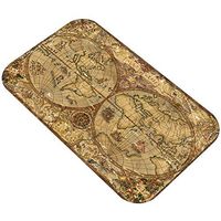 MG554zy0 Retreo World Map Hallway Floor Mat Door Entrance Rug Anti-slip Bathroom Carpet Retreo World Map Hallway Floor Mat Door 3#