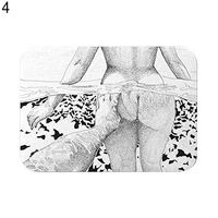 MG554zy0 Cute Otter Cat Geometric Patterns Anti-Slip Bathroom Floor Mat Home Rugs Decor Cute Otter Cat Geometric Patterns Anti-Slip 4#