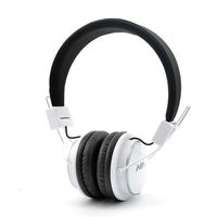 Wireless Headphones,NIA Q8 Multifunctional Foldable Bluetooth Headphones with Microphone, Micro SD Card Player, Built-in FM Radio -White