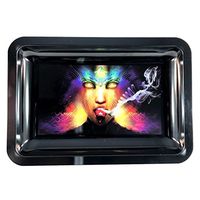 EDM Girl Tobacco Rolling Tray 6"x9"