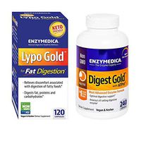 Enzymedica Digest Gold + Lypo Gold Digestive Enzyme Supplements Bundle. Vegan Digestive Support to Help Support Digestion and Relieve Digestive Discomfort