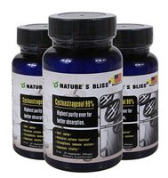 Stomach Acid Protected & Super-Absorption Cycloastragenol 99%, Made in USA, 90 caps in 3 Bottles (5mg*30caps*3bottles)